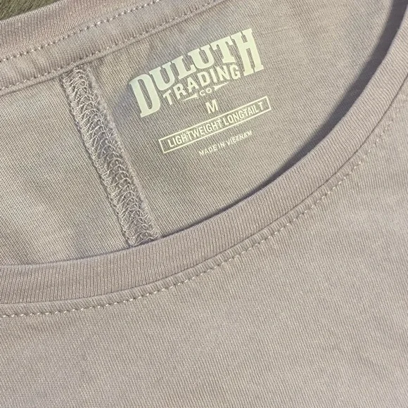 NWOT DULUTH TRADING CO. Lavender L/S Tee M - Picture 2 of 5
